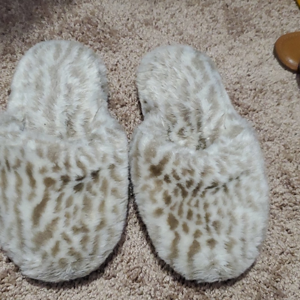 Leopard house shoes